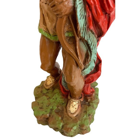 Native American Indian Warrior Statue 14" Figure Universal Statuary 1976 - Picture 5 of 16